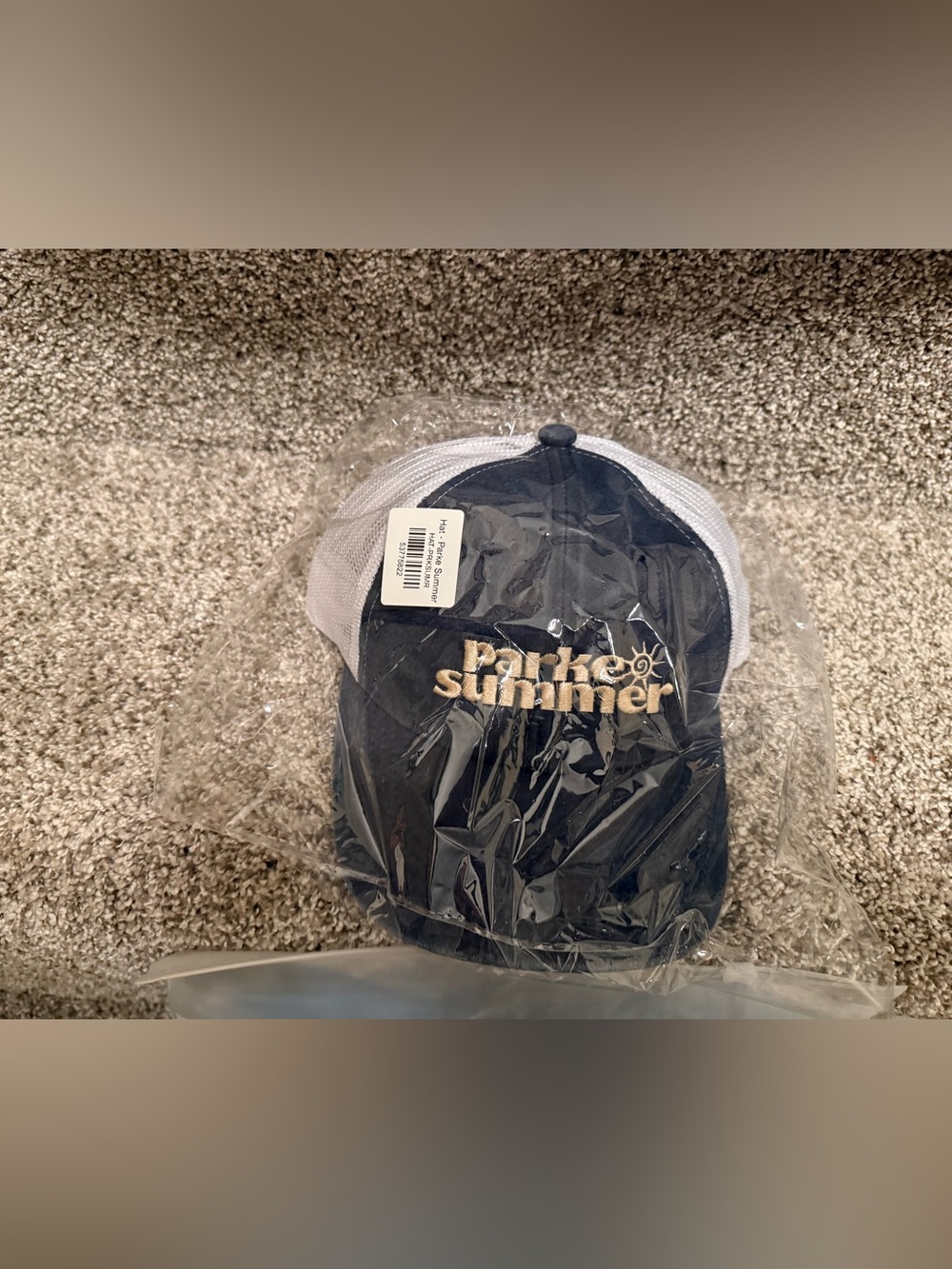 Park & Summer Navy and White Mesh Trucker Hat